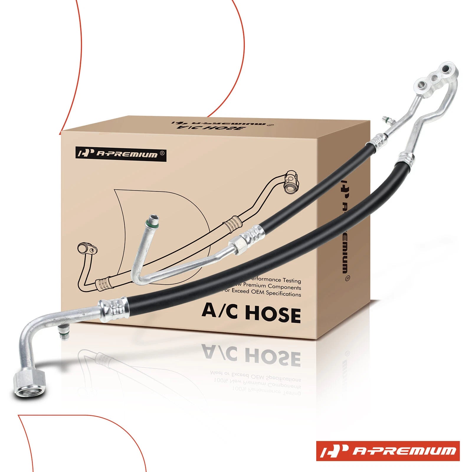 AC Hose Suction & Discharge Assembly for Chevy GMC C1500 C2500 K1500 K3500 (1990–1999)