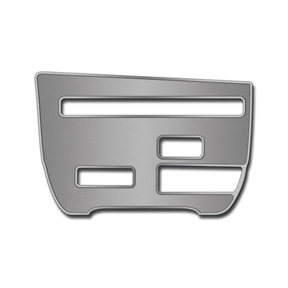 CD Player Trim Plate Polished Stainless Steel for Nissan GT-R (2010–2013)