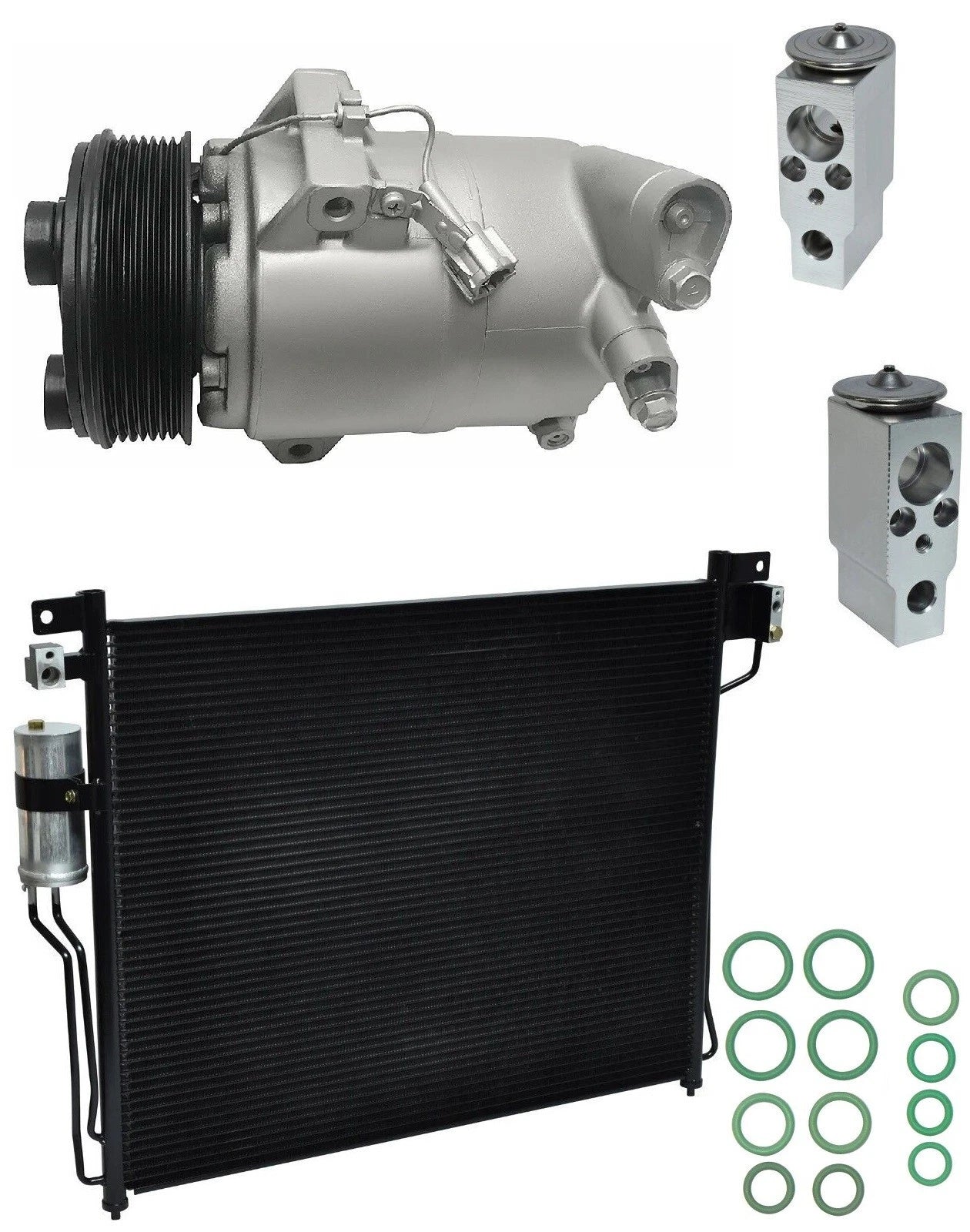 AC Compressor Kit With Condenser for Nissan Pathfinder 4.0L (2005–2012)