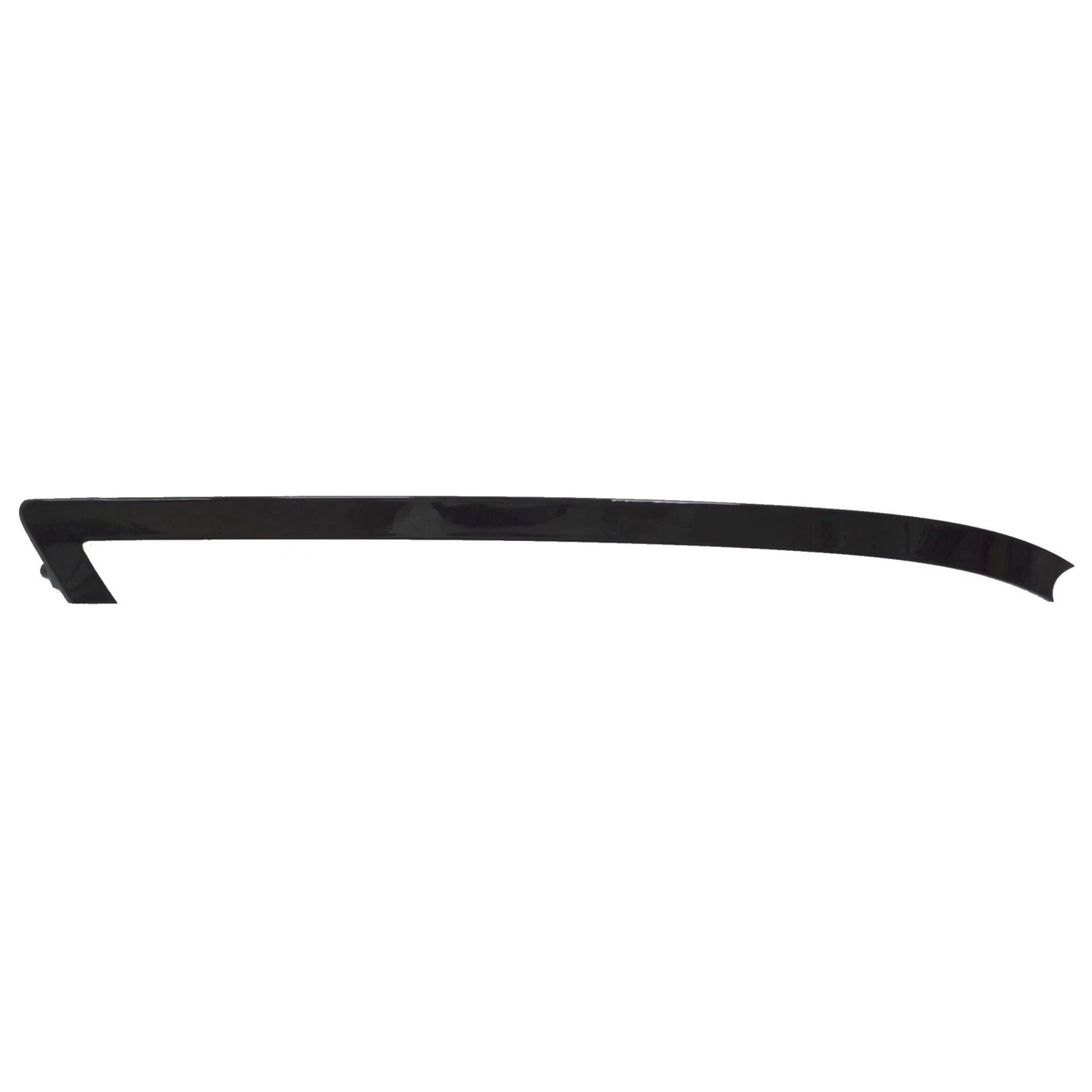 Replacement Black Painted TPO Plastic Passenger Side Front Bumper Cover Molding