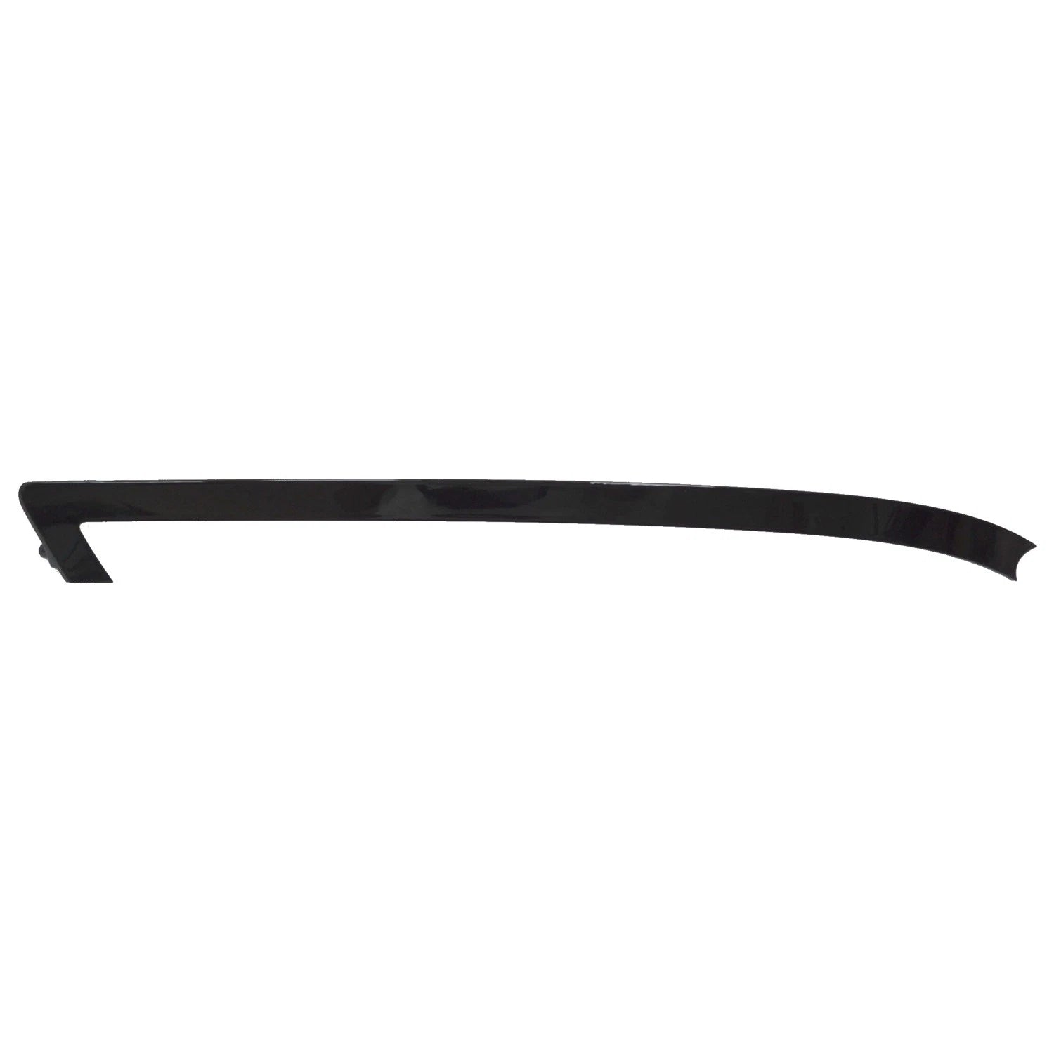 Replacement Black Painted TPO Plastic Passenger Side Front Bumper Cover Molding