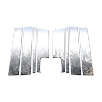 Chrome Pillar Post Covers 8Pc Replacement for Jeep Compass (2007–2016)