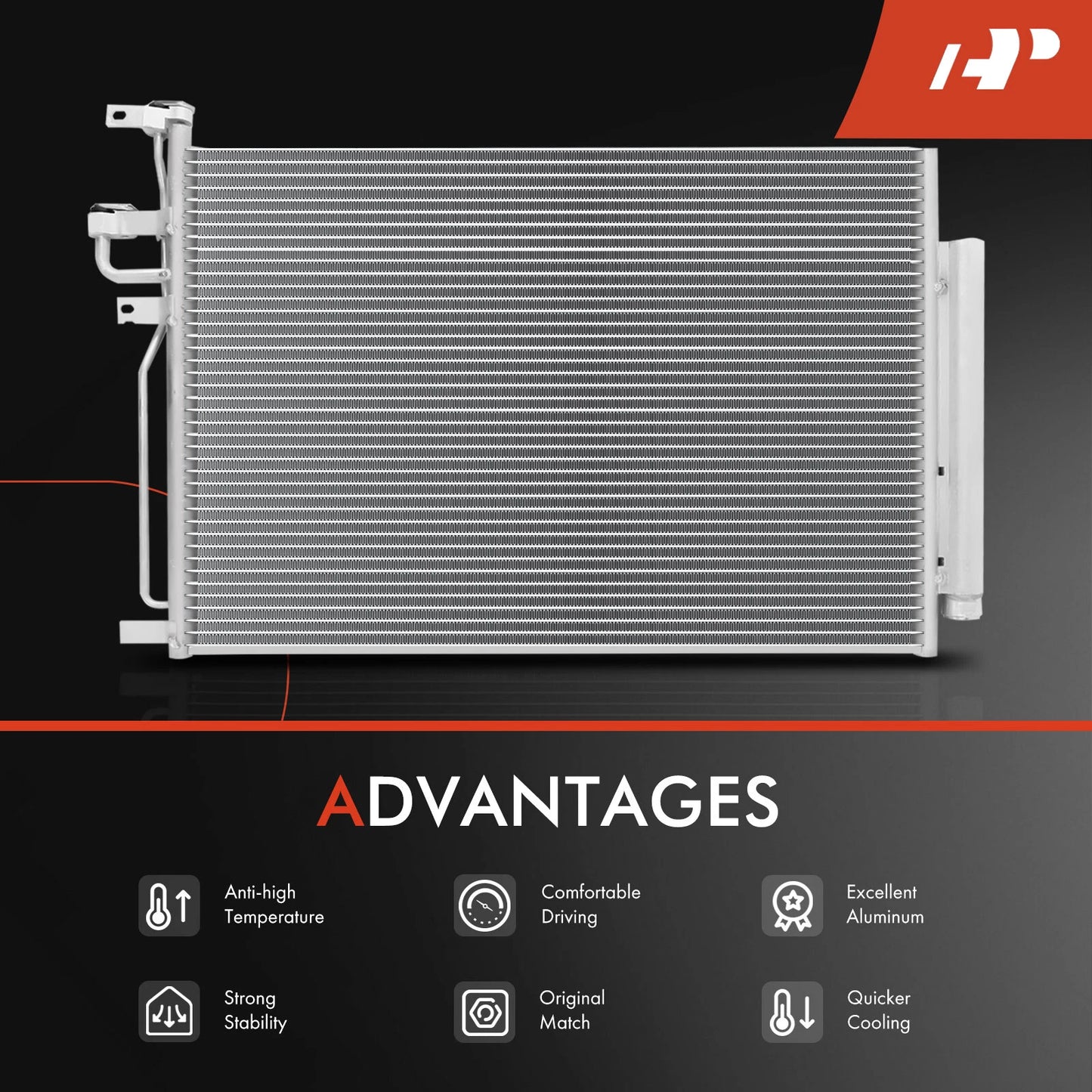 A/C Condenser with Receiver Drier & Bracket for Chevrolet Captiva Sport (2012–2015)