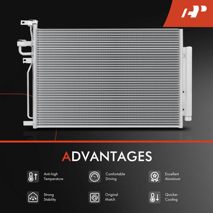 A/C Condenser with Receiver Drier & Bracket for Chevrolet Captiva Sport (2012–2015)