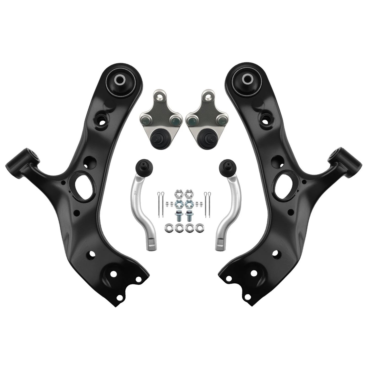 4x Front Lower Control Arm w/ Tie Rod for Toyota RAV4 Lexus NX 300 (2006–2021)