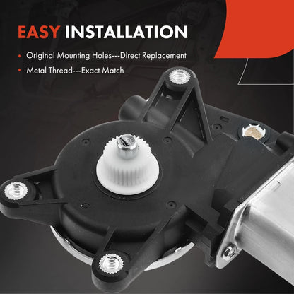 2X Rear Window Motor for Chevy Silverado 1500 2500 3500 HD GMC Sierra (2007–2014)