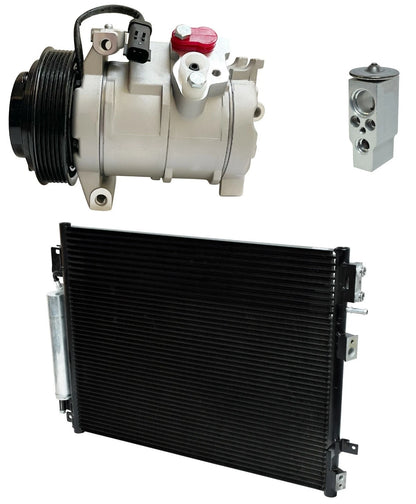 AC Compressor Kit With Condenser for Dodge Challenger 3.5L (2009–2009)