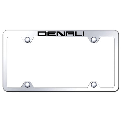Mirrored Wide Body Truck License Plate Frame -Officially Licensed for GMC Denali
