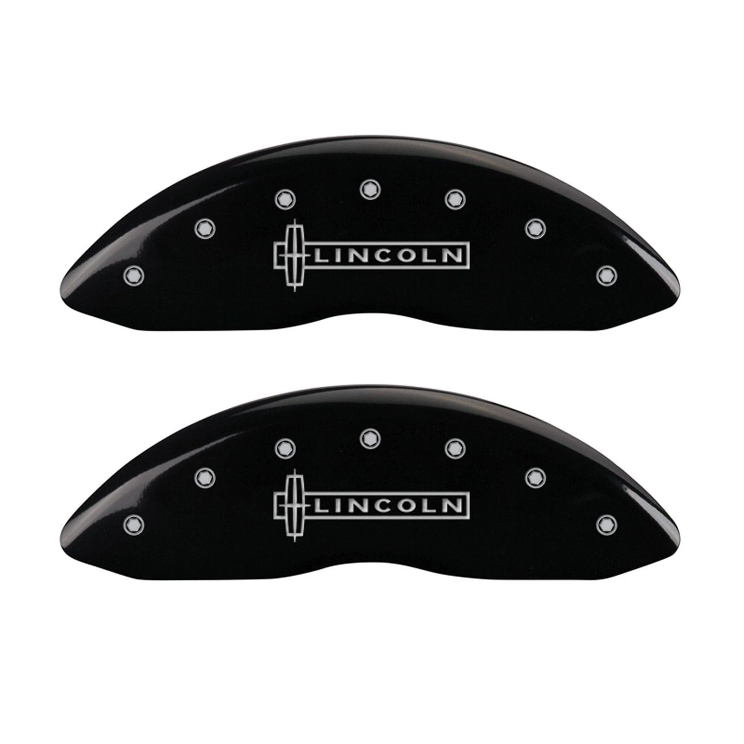 Caliper Covers Black Lincoln Star Logo Replacement for 2016–2018 Lincoln MKX