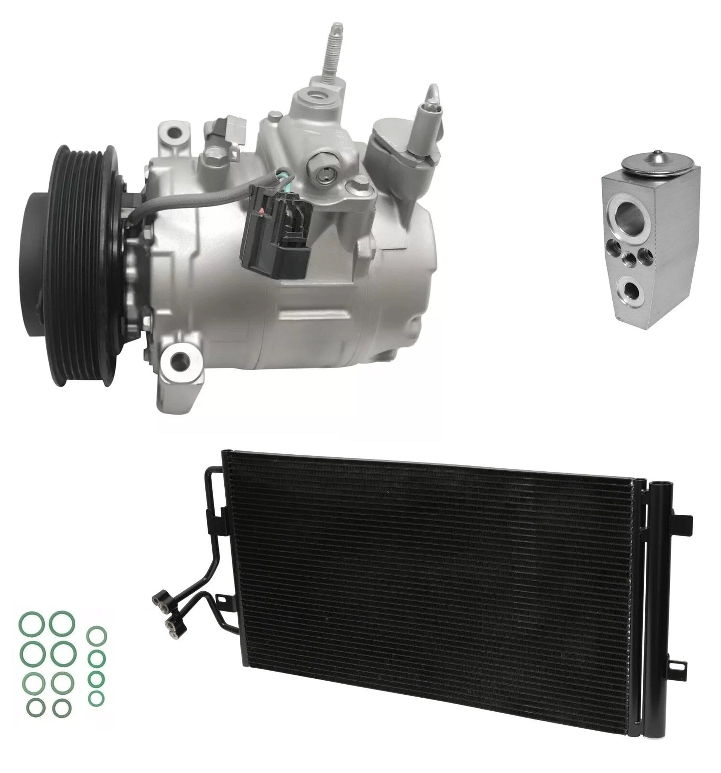 A/C Compressor Kit with Condenser for Buick Lucerne 3.8L (2006–2011)