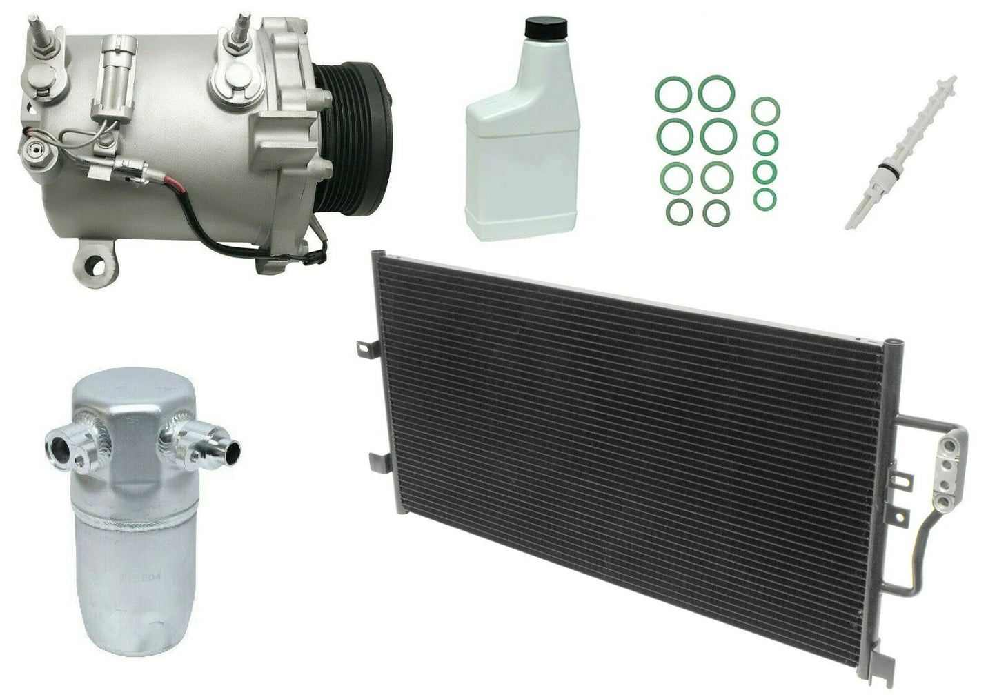 AC Compressor Kit Replacement With Condenser for Toyota Hilux (2005–2015)