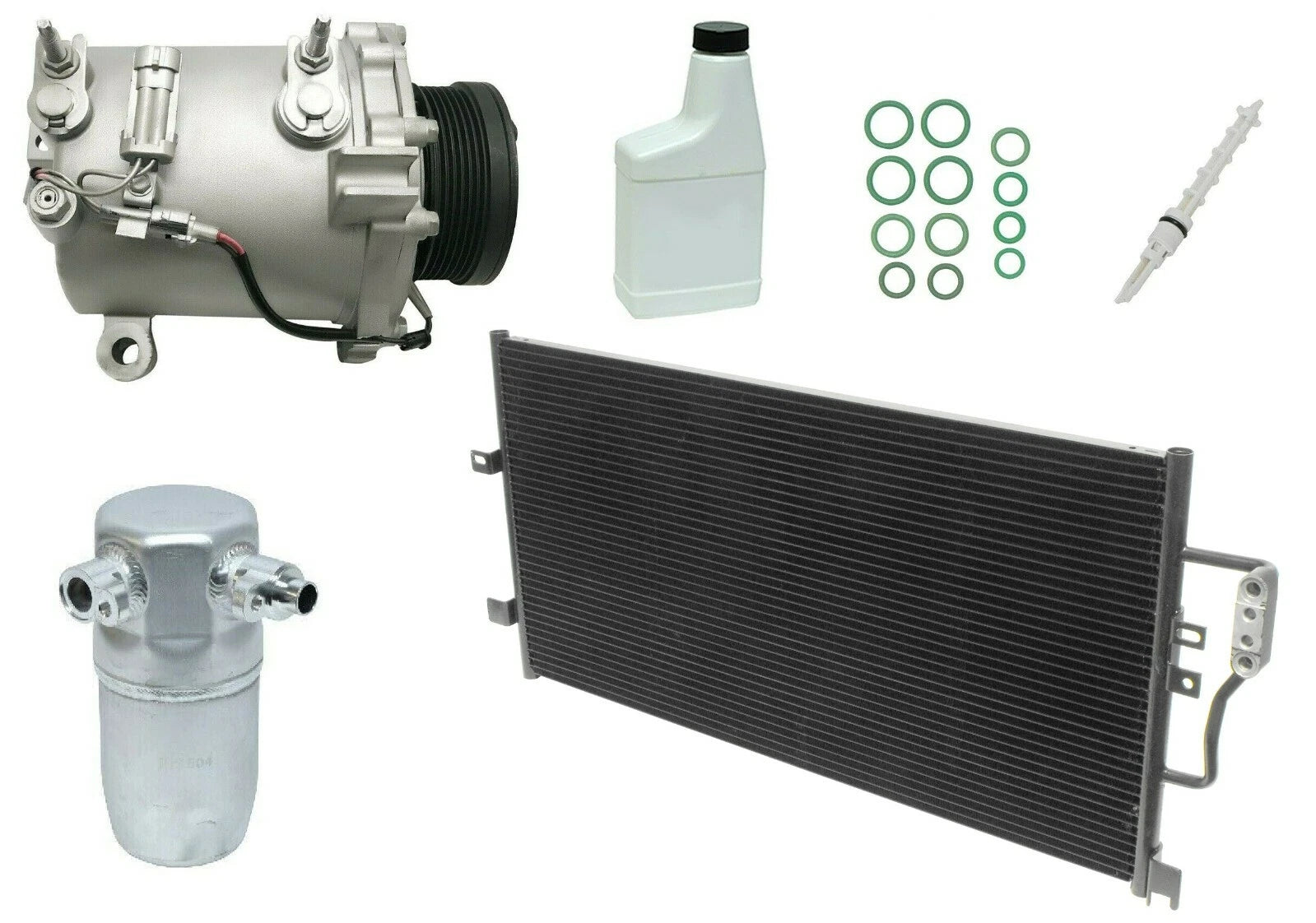 AC Compressor Kit Replacement With Condenser for Toyota Hilux (2005–2015)