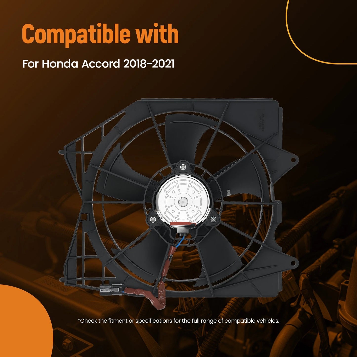 Cooling Fan Assembly for Honda Accord (2018–2021)