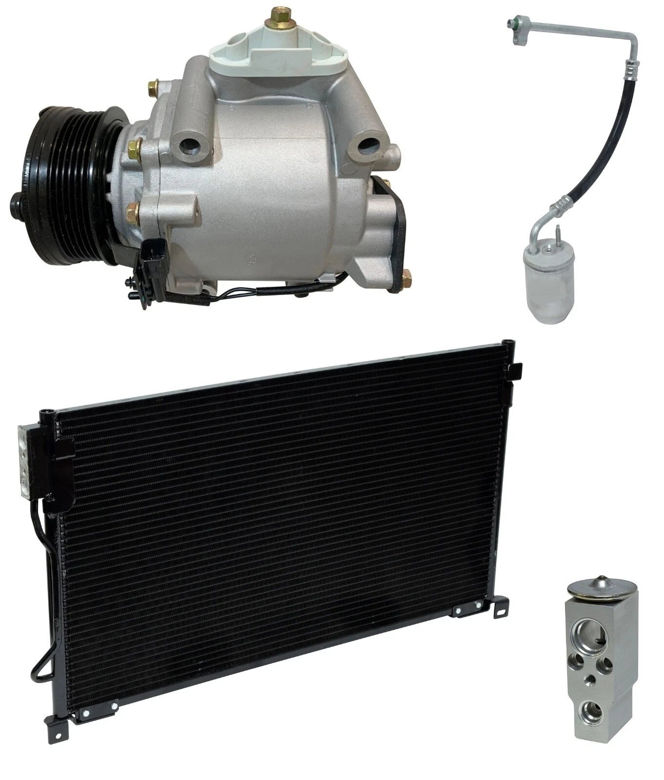 AC Compressor Kit With Condenser for Ford Freestyle 3.0L (2005–2007)