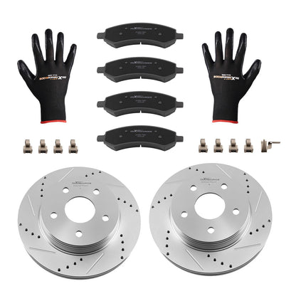 Front Brake Rotors and Ceramic Brake Pads for Dodge Durango (2007–2009)