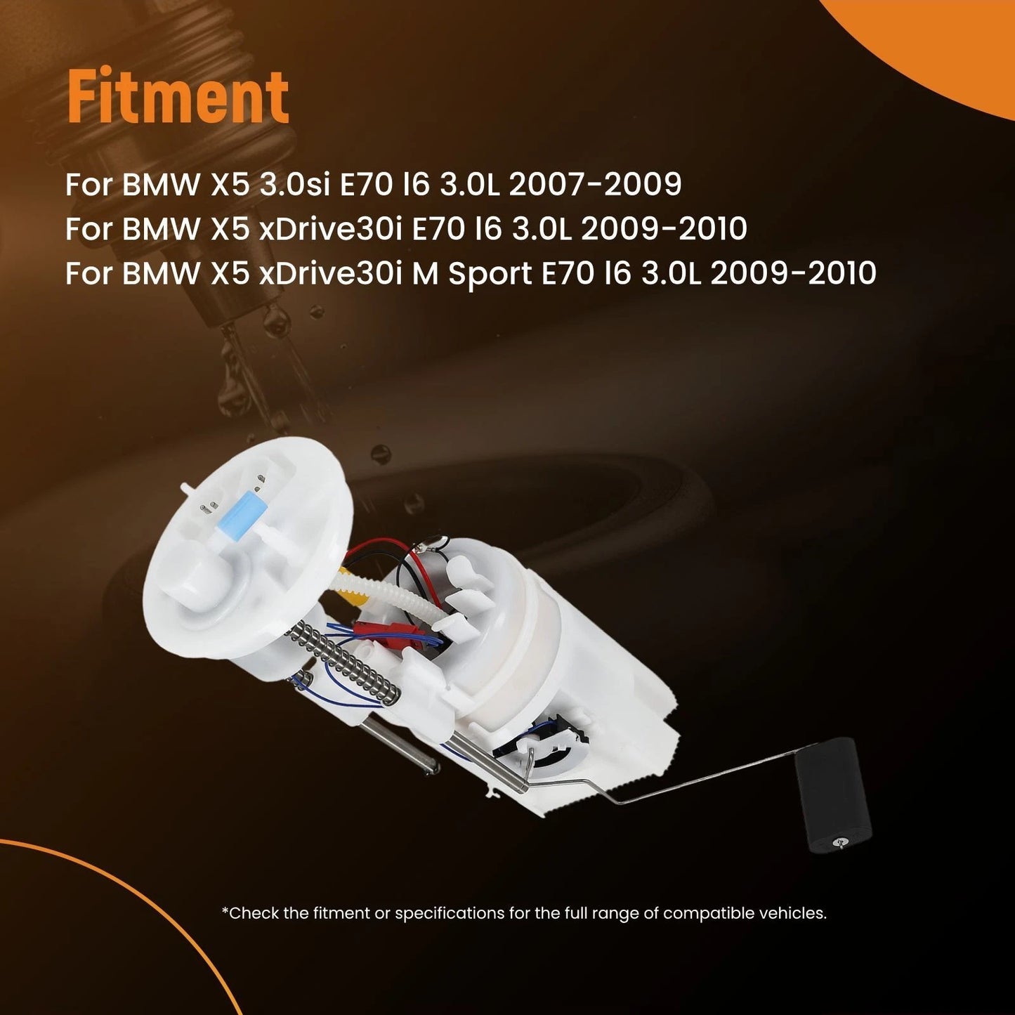 Electric Fuel Pump Module Assembly for BMW X5 3.0si (2007–2010)
