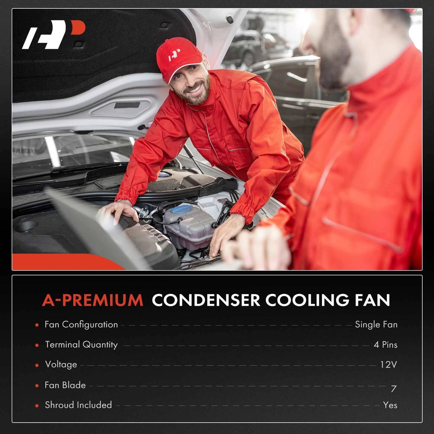 Cooling Fan Assembly with Brushless Motor for Mercedes-Benz C230 C240 (2003–2009)