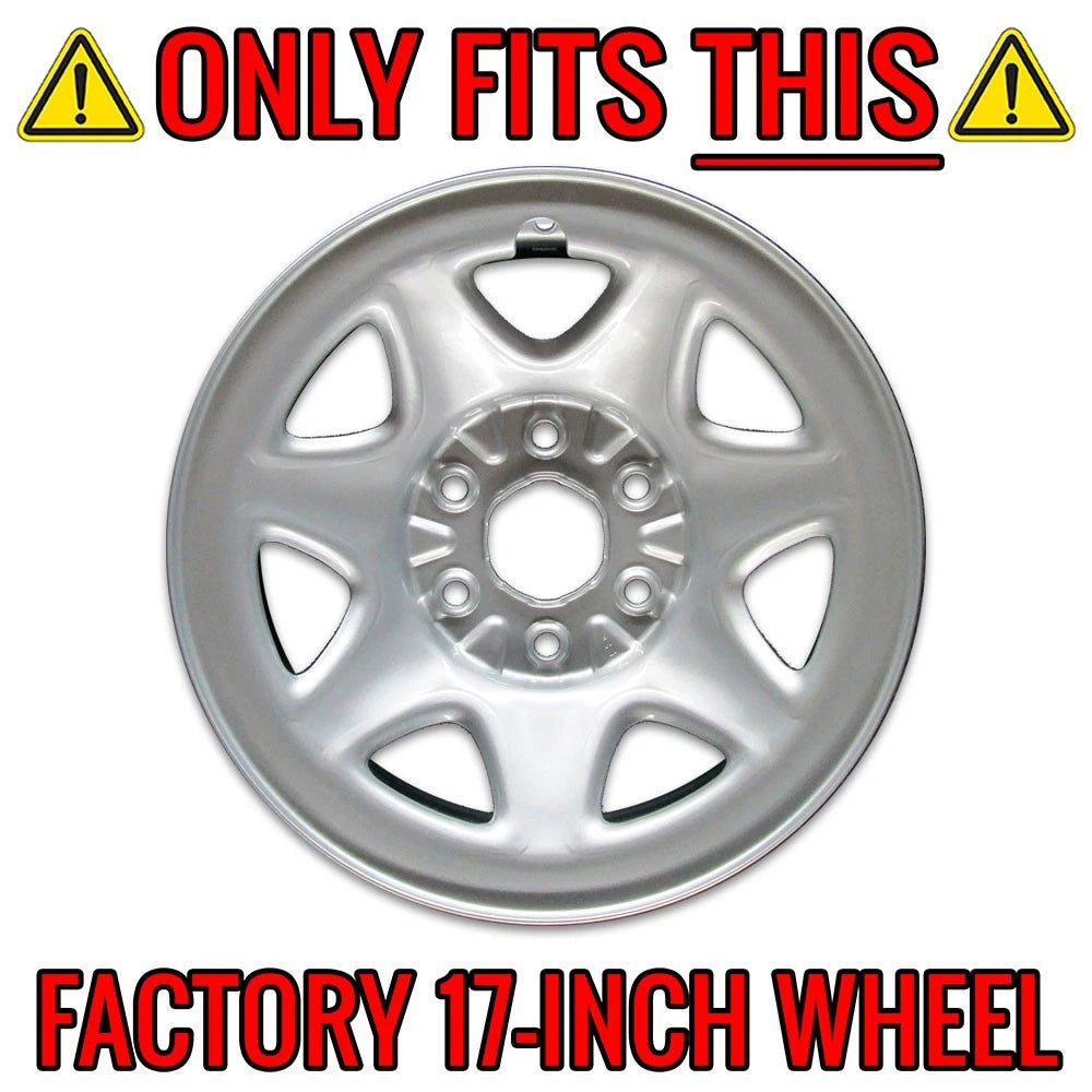 17 Inch Gloss Black Wheel Skins Replacement for GMC Yukon (2015–2017)