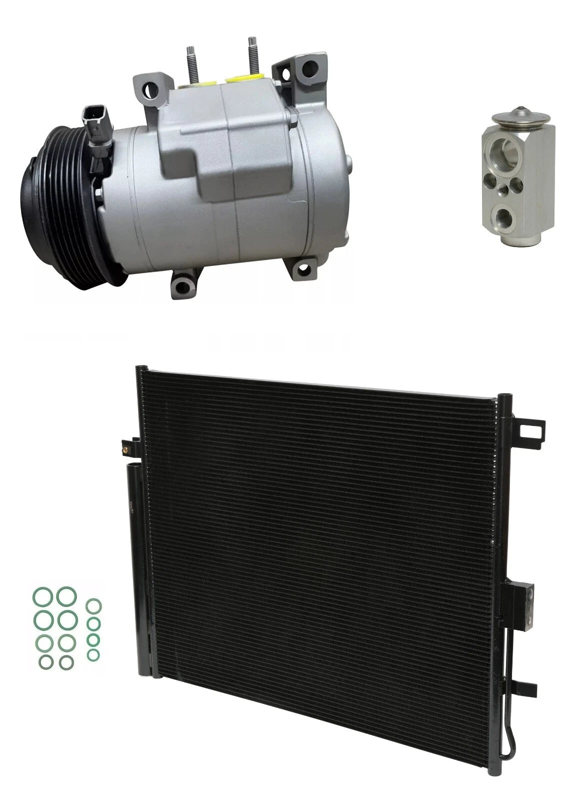 AC Compressor Kit With Condenser for Dodge Durango 3.6L V6 (2017–2017)