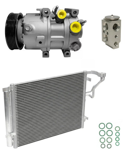 AC Compressor Kit With Condenser Replacement for Kia Optima 2.0L Turbo (2012–2016)