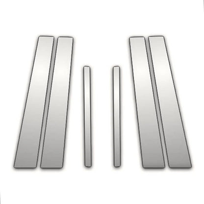 6Pc Chrome Pillar Post Covers Upgrade for Acura TL (2009–2014)