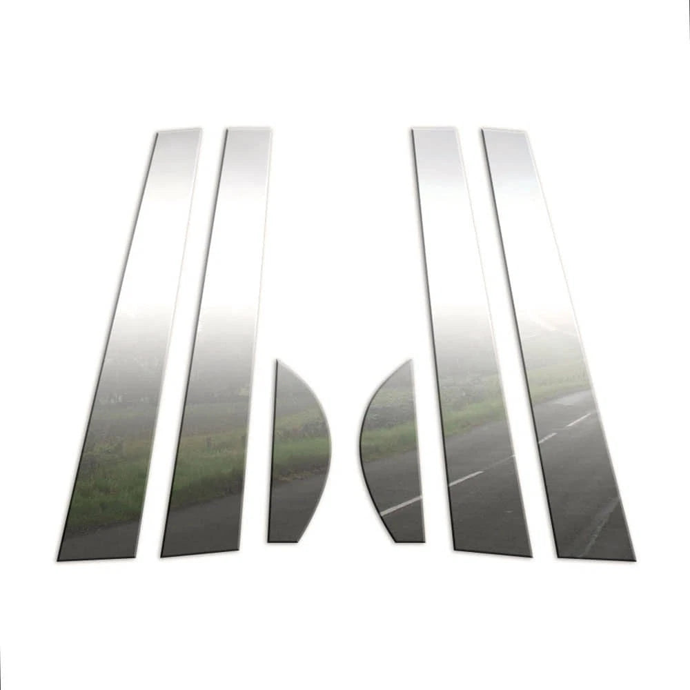 Chrome Pillar Post Covers 6pc Replacement for Dodge Neon (2000–2005)