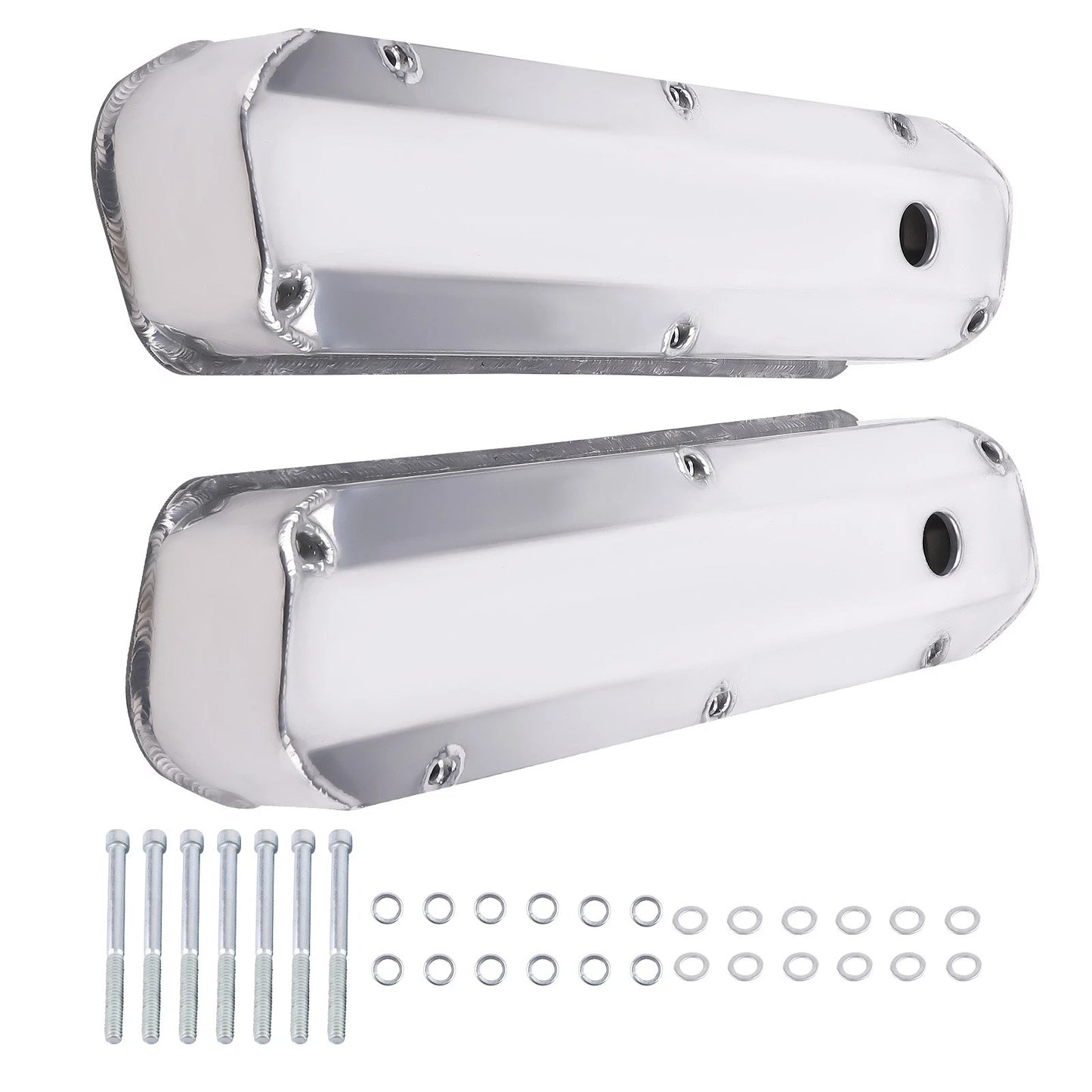 Aluminum Valve Covers for Ford 260 289 302 V8 (1962–1985) Fabricated Tall