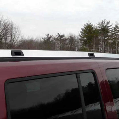 2pc Chrome Roof Rack Trim with 3 Holes for Jeep Commander (2006–2010)