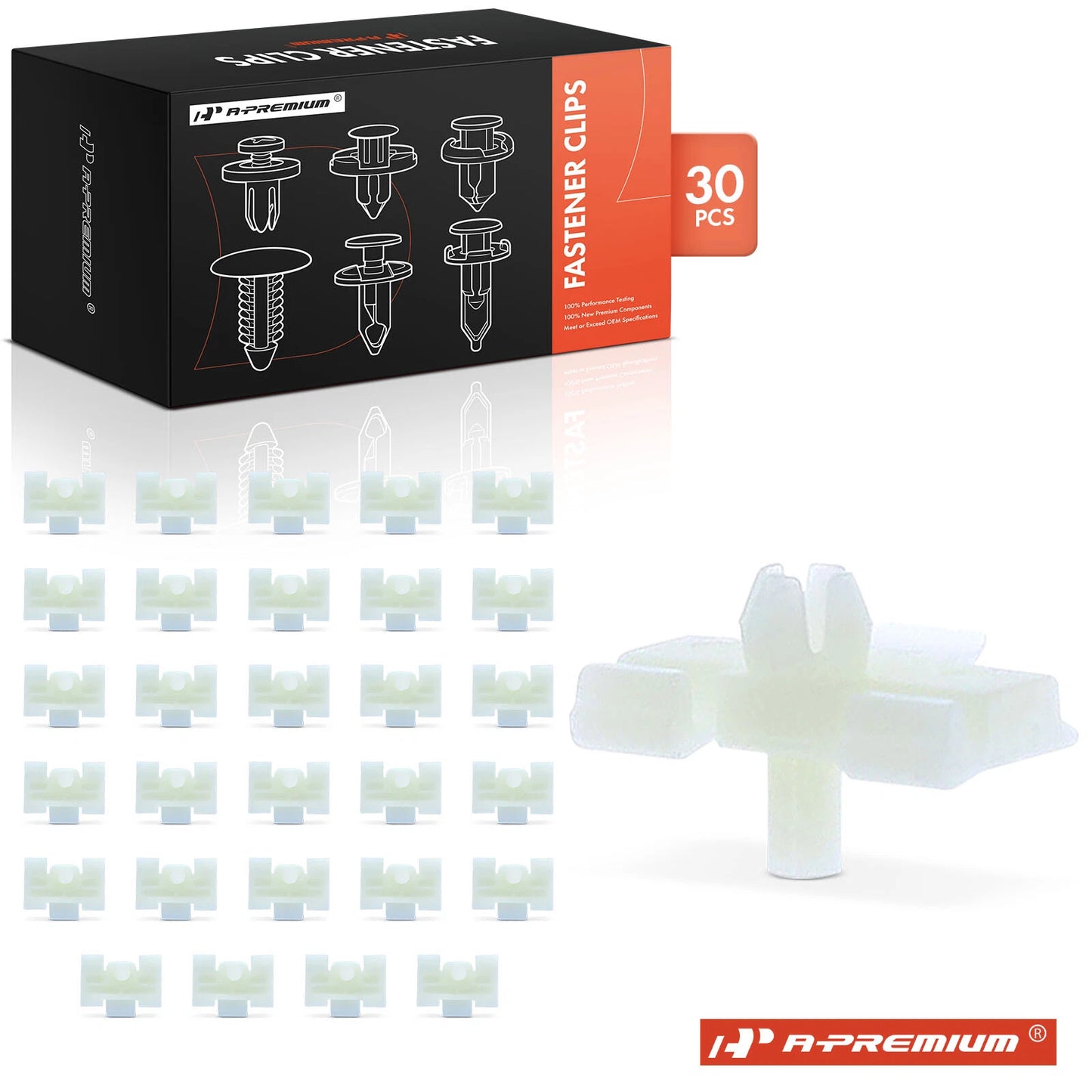 30x Nylon Lower Ledge Moulding Clips for Mercedes-Benz