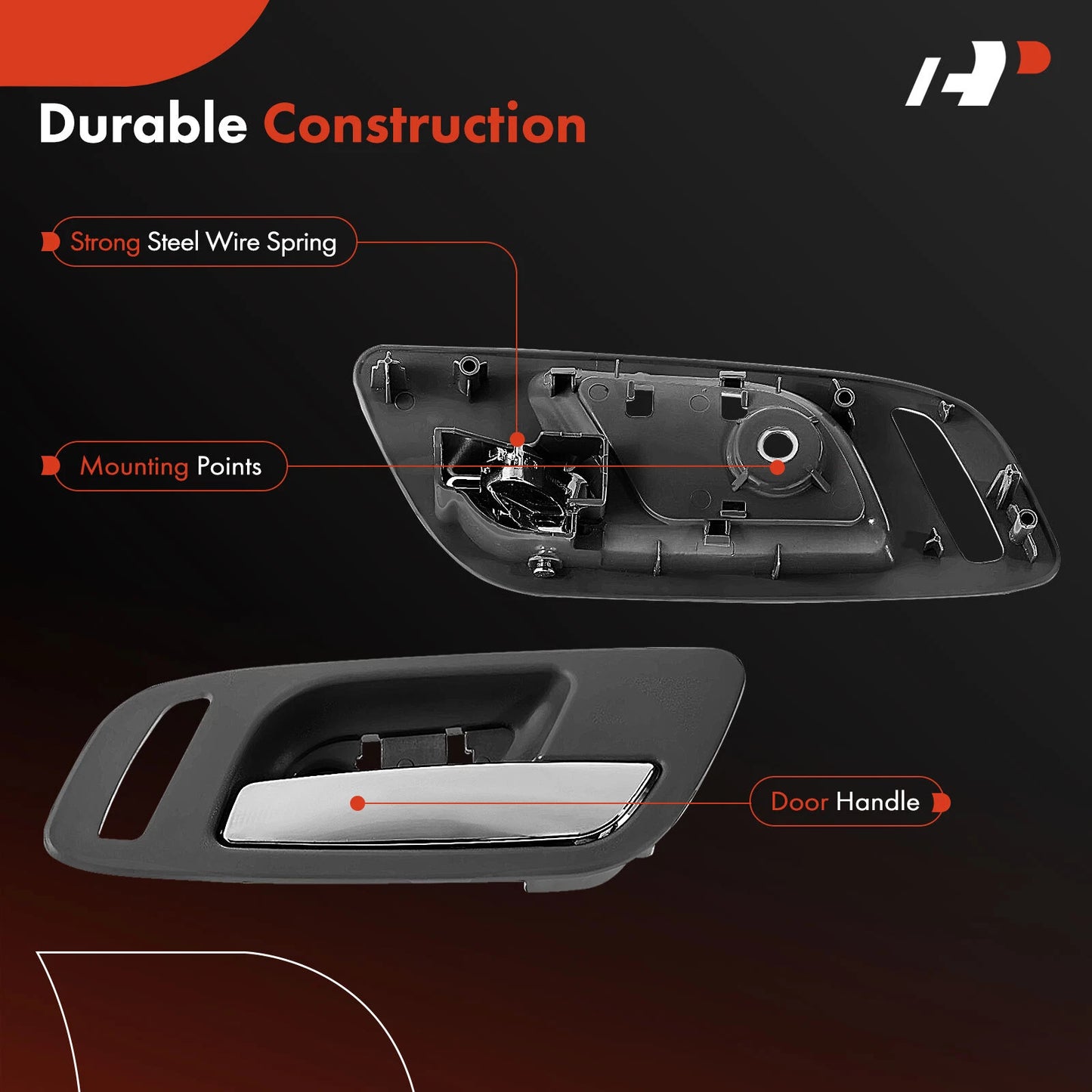 Chrome Front Right Interior Door Handle for Chevy Silverado 1500