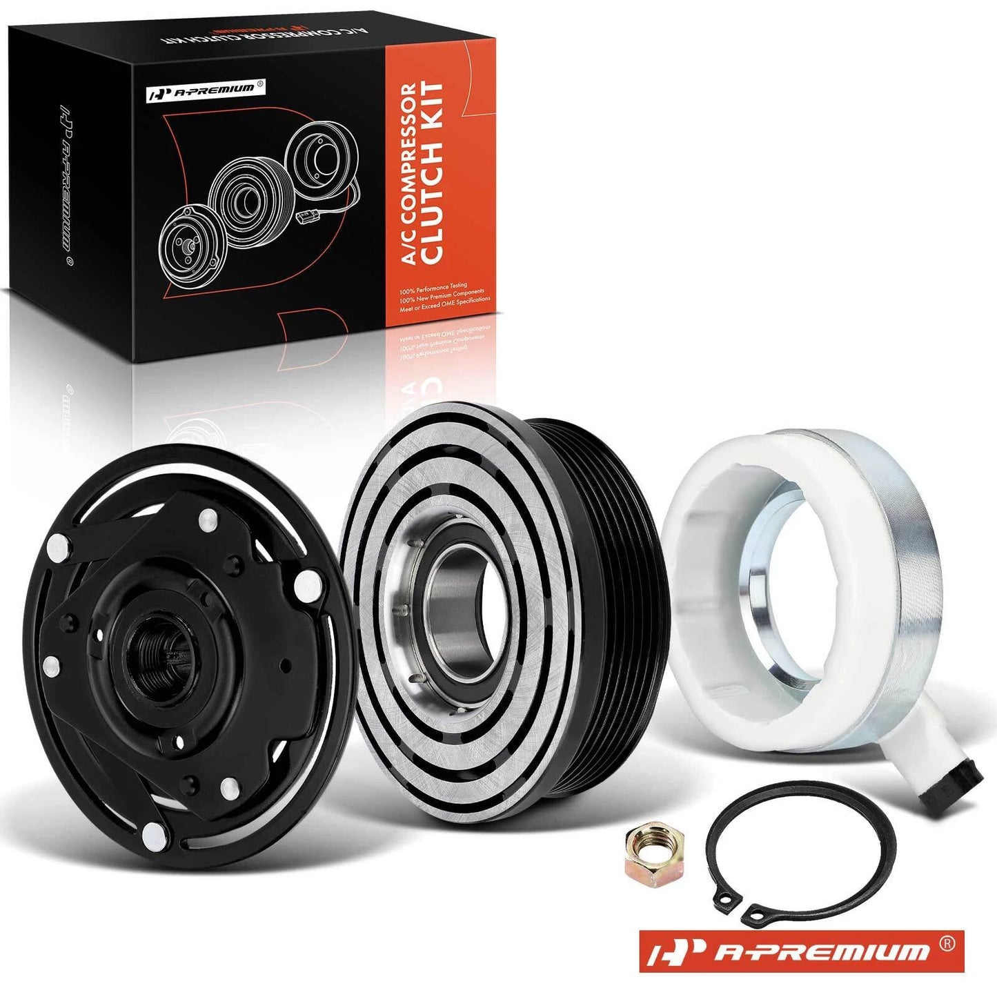 A/C Compressor Clutch Kit for Chevrolet Impala (2000–2003) Buick Regal (1996–2004)