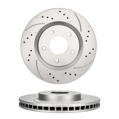 Front Brake Rotors and Ceramic Pads Kit for Nissan Rogue (2014–2017)
