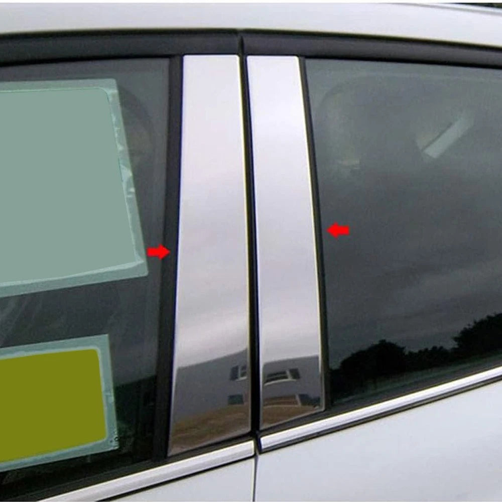 Luxury FX Chrome Pillar Post Set without Keyless Entry for 2013–2019 Ford Escape