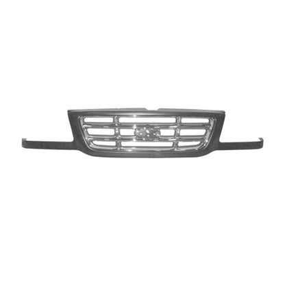 Replacement Black Chrome/Ready to Paint Front Grille (See Compatible Chart)