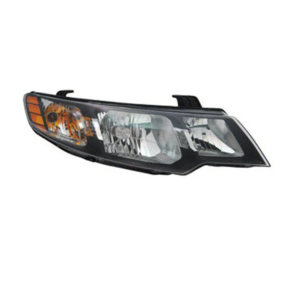 Replacement Amber/Black Passenger Side Head Light Assembly-See Compatible Chart