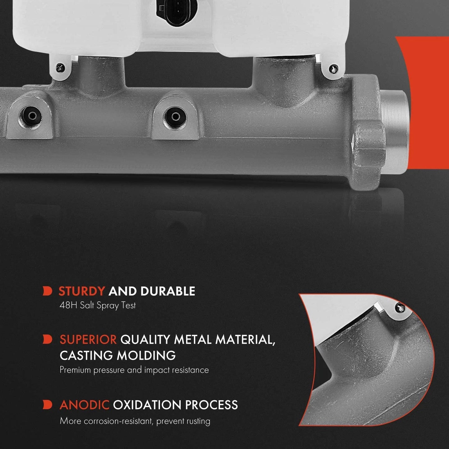 Brake Master Cylinder with Reservoir for Chevy Silverado 1500 GMC Yukon (2007–2013)