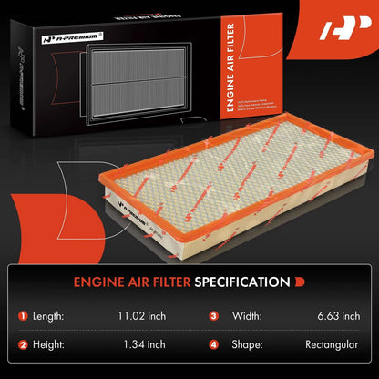 2X Engine Air Filter for Chevrolet Tahoe (1995–1996) Camaro (1998–2002) GMC Yukon