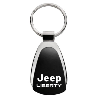 Black Teardrop Keychain - Officially Licensed for Jeep Liberty