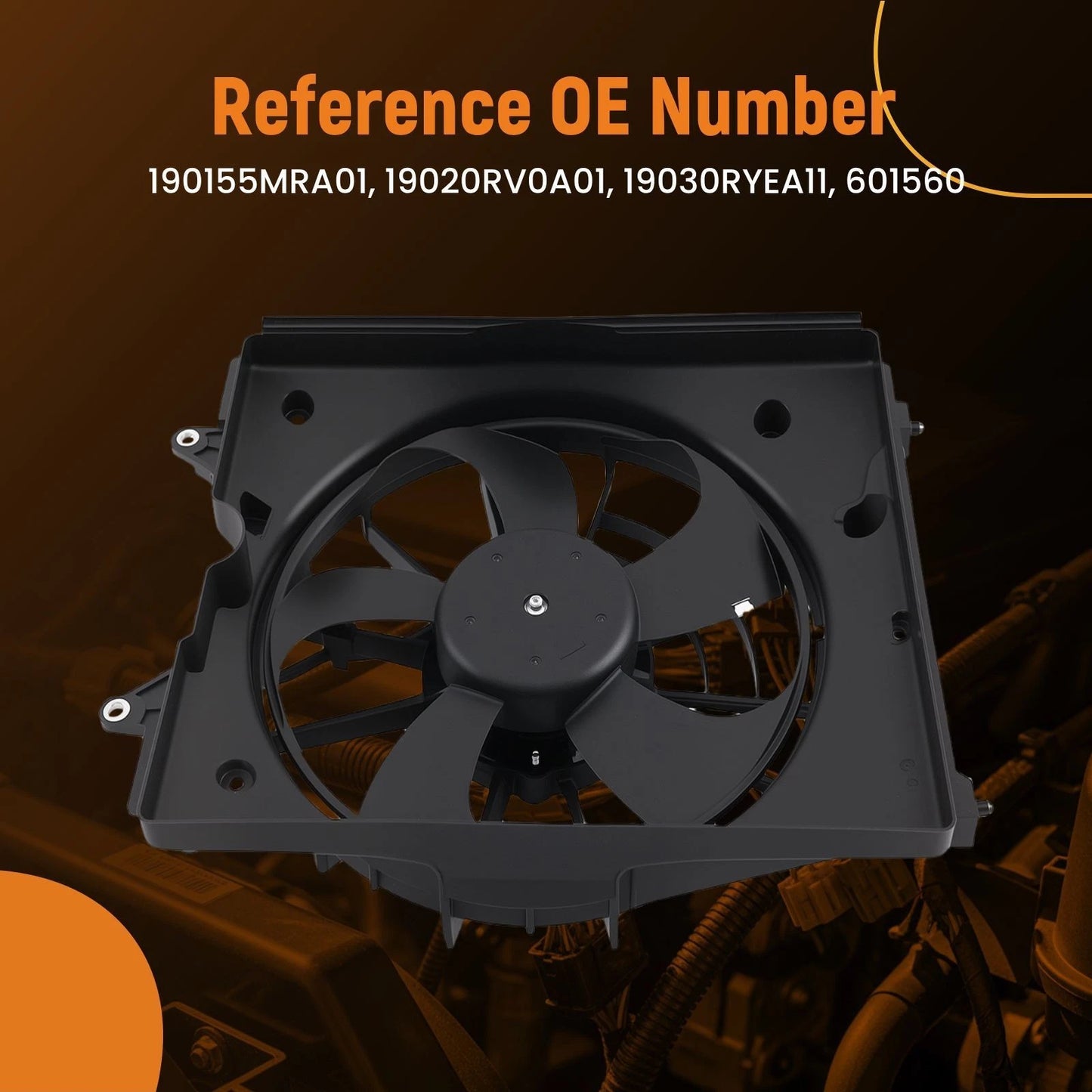 LH Electric Radiator Cooling Fan for Honda Odyssey (2018–2023)