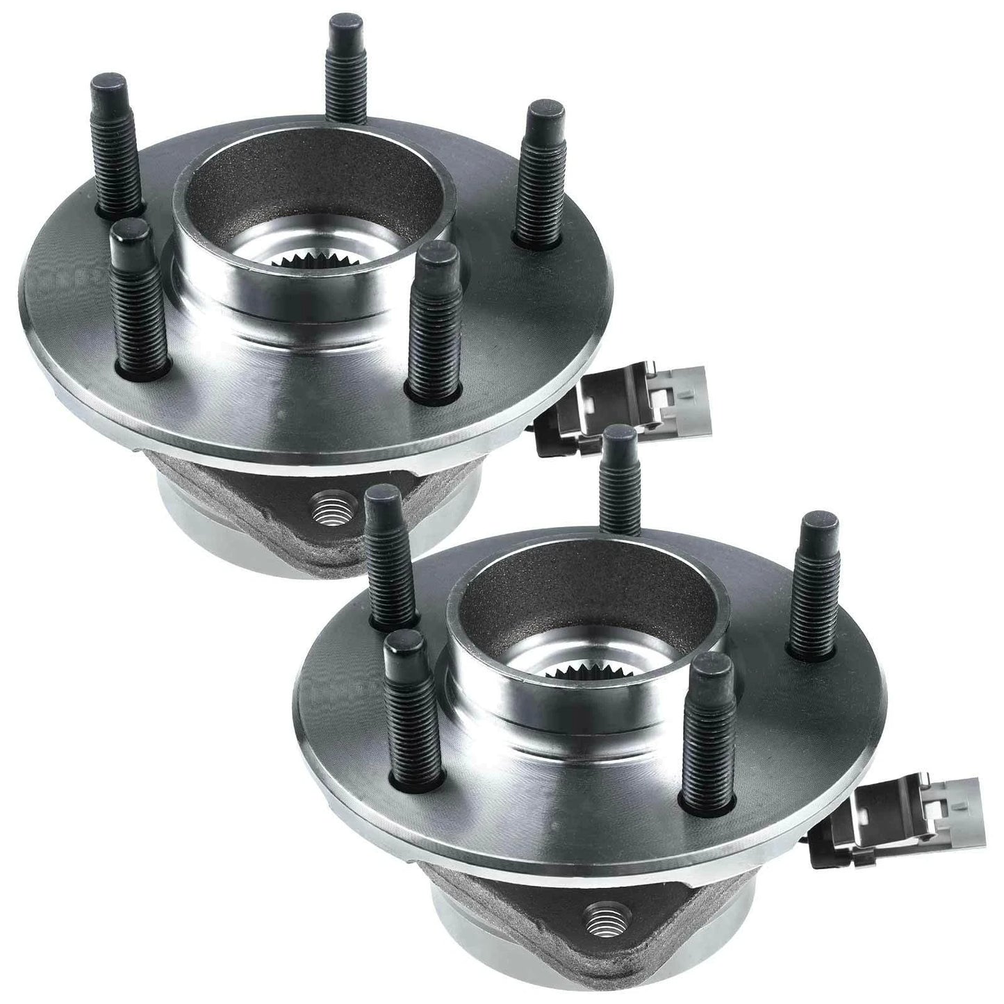 2X Front Wheel Hub & Bearing Assembly with ABS Sensor for Chevy Equinox (2010–2017)