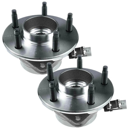 2X Front Wheel Hub & Bearing Assembly with ABS Sensor for Chevy Equinox (2010–2017)