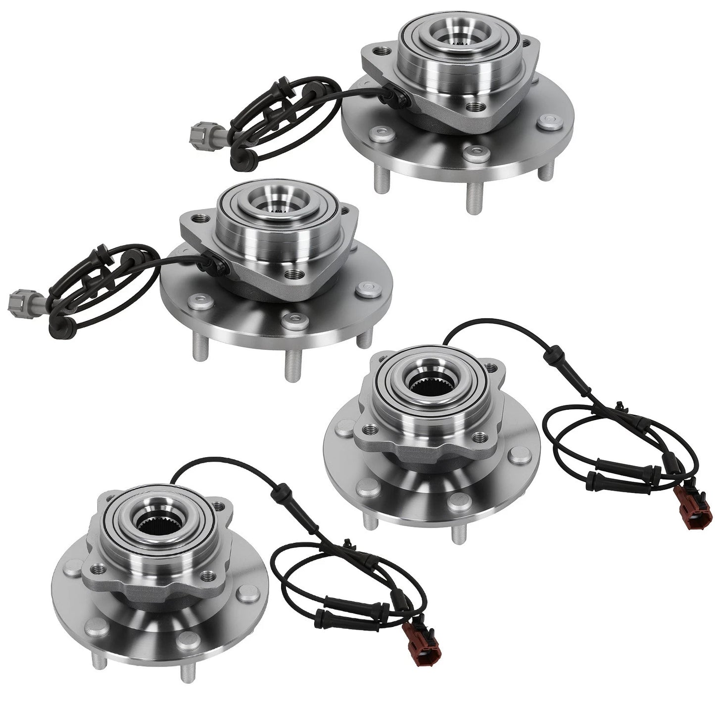 Front Left Wheel Bearing Hub Set for Infiniti QX56 Nissan Armada (2004-2007)