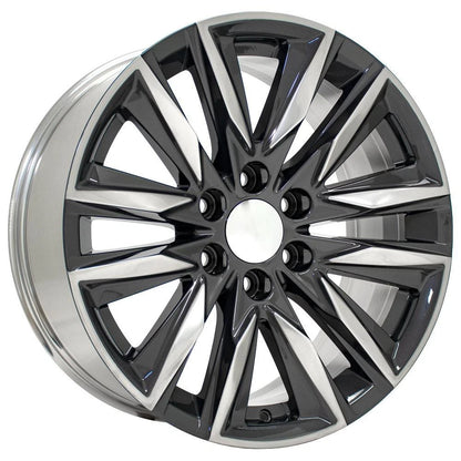 20 Inch Gunmetal Wheel Replacement with Polished Face for 2002–2013 Chevy Avalanche 1500