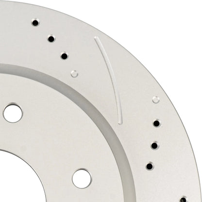Drilled & Slotted Front Brake Rotors for Nissan Armada 2005–Titan 2005–2007 (2PC)