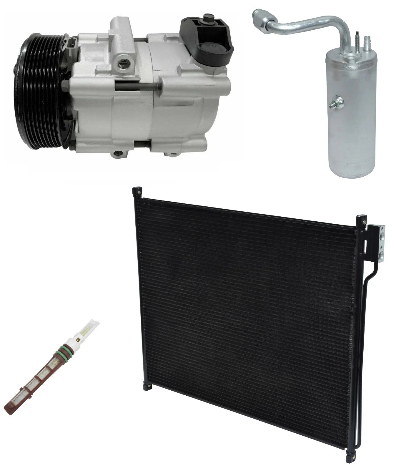 AC Compressor Kit with Condenser for Ford Excursion 6.0L (2003–2004)