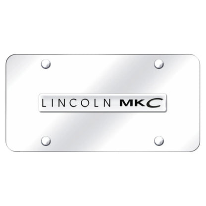 Chrome Name on Chrome License Plate - Officially Licensed for Lincoln MKC