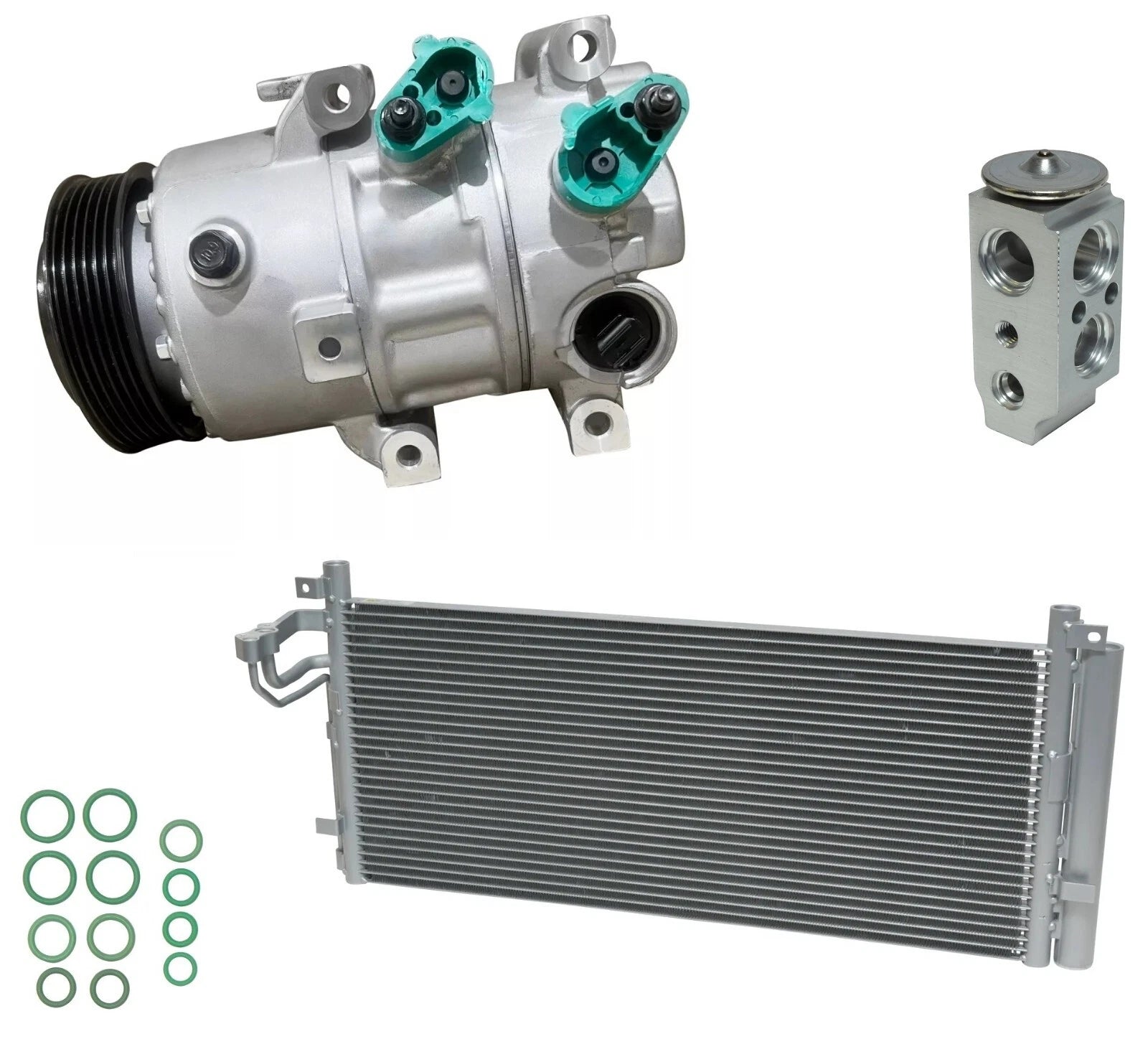 AC Compressor Kit With Condenser for Kia Stinger 3.3L (2018–2018)