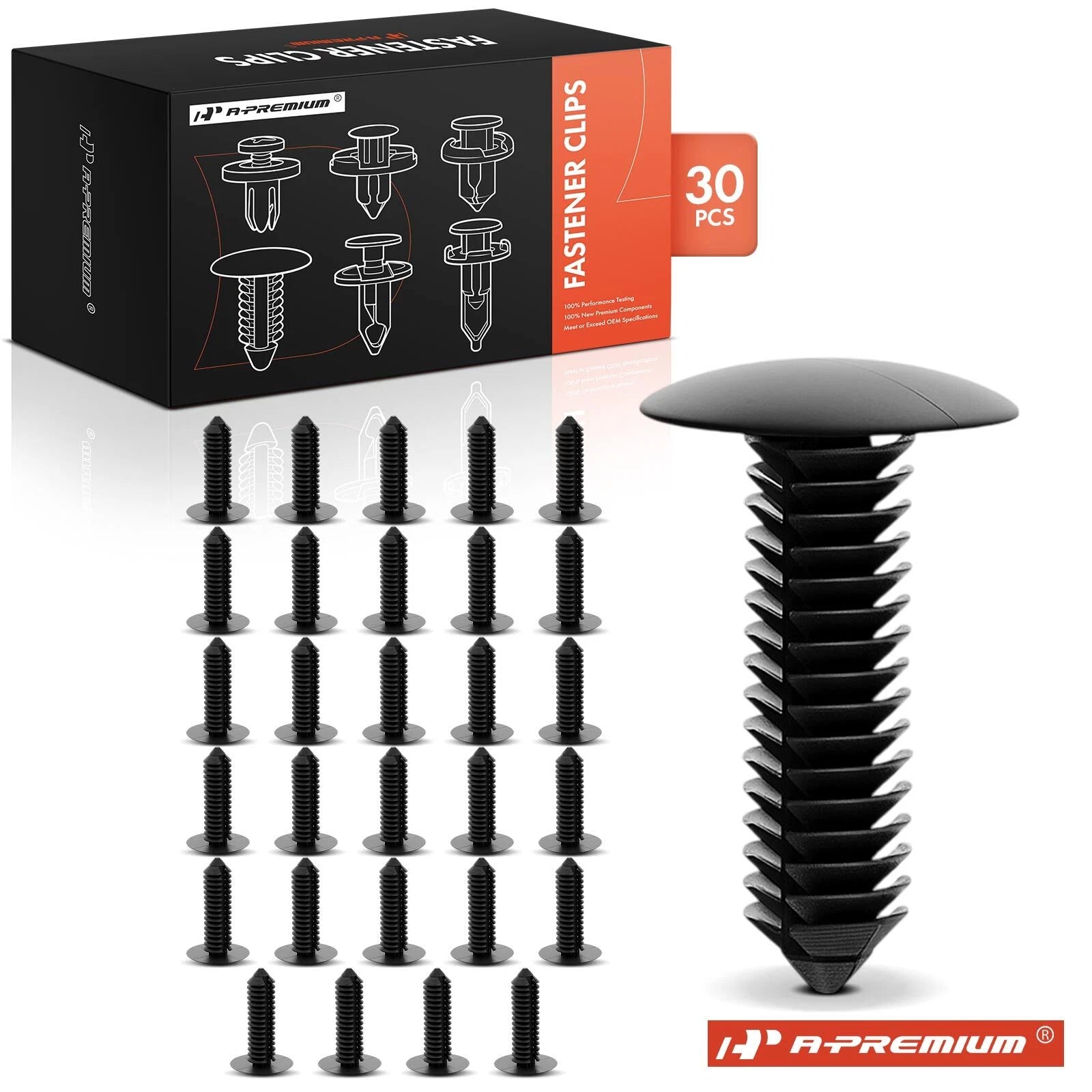 30Pcs Nylon Bumper Fascia Retainer Clips for Chevy Olds Pontiac