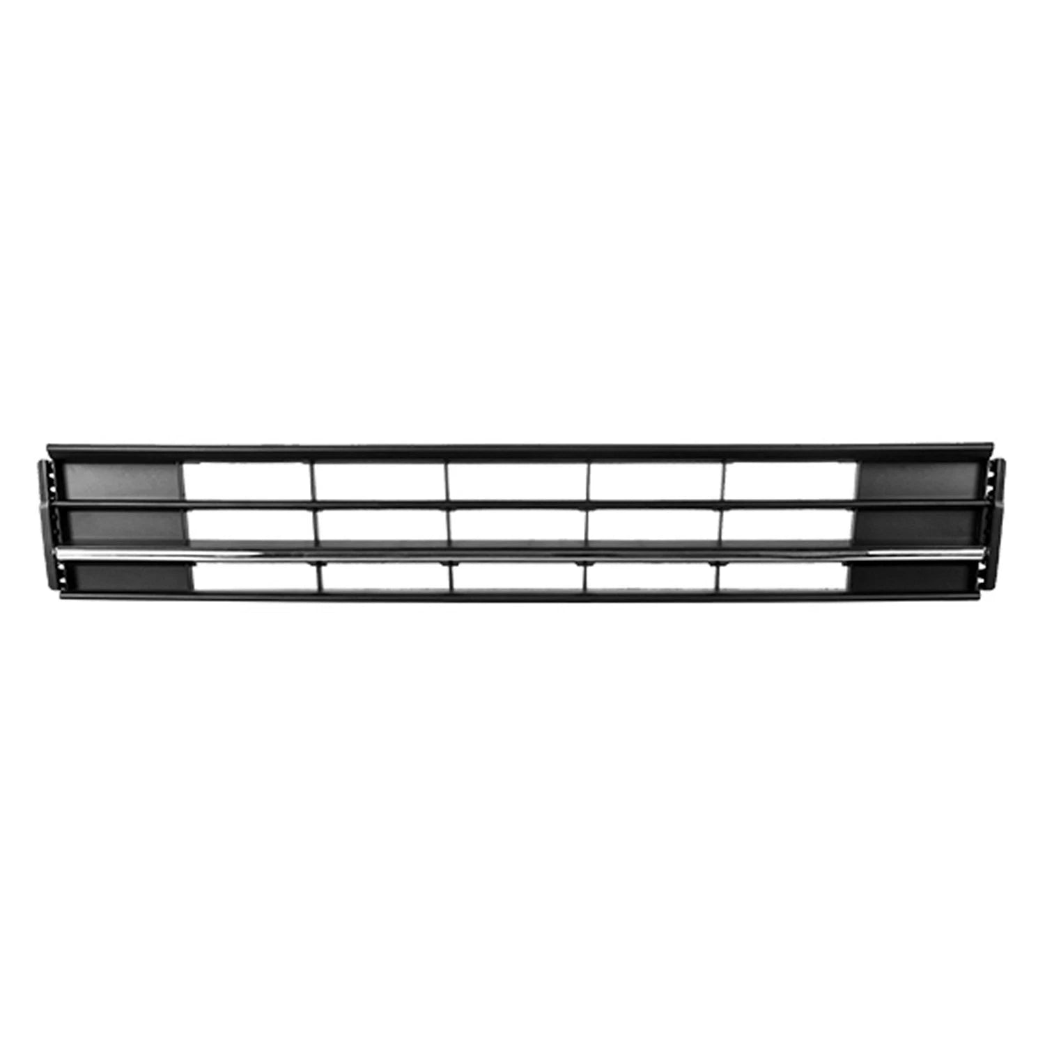 Replacement Black Chrome Front Bumper Cover Grille w/o Park Assist Sensor Holes