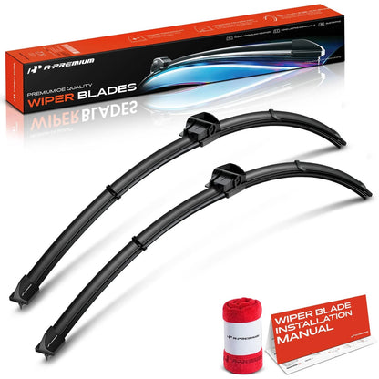 2X Front Windshield Wiper Blades for Mercedes E350 S500 CLS550 (2007–2016)